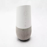 Google Home device promotional torn with original power adopter